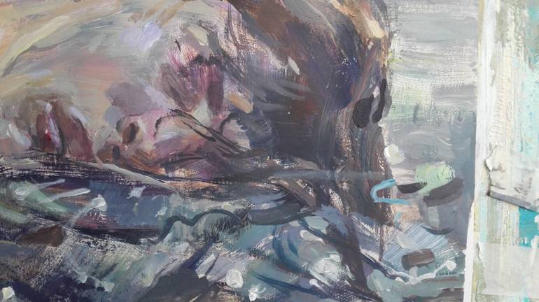 Original Conceptual People Painting by C R Y P T I D