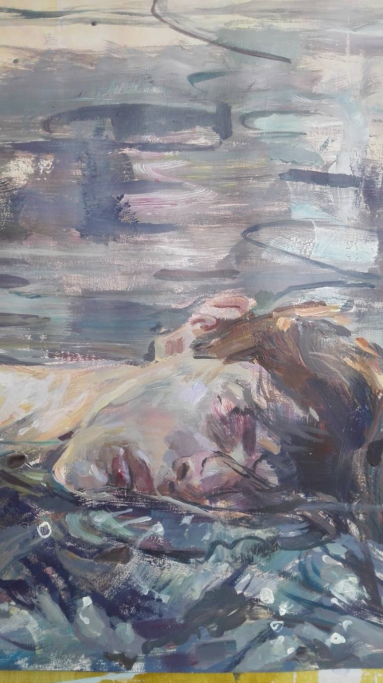Original Conceptual People Painting by C R Y P T I D