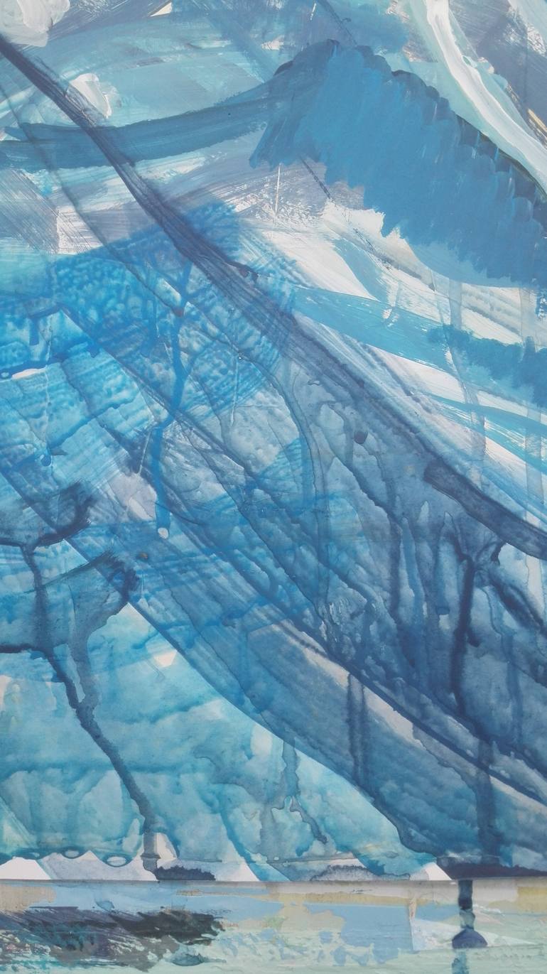 Original Abstract Expressionism People Painting by C R Y P T I D