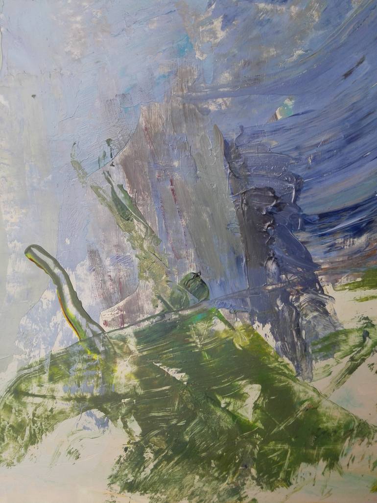 Original Expressionism People Painting by C R Y P T I D