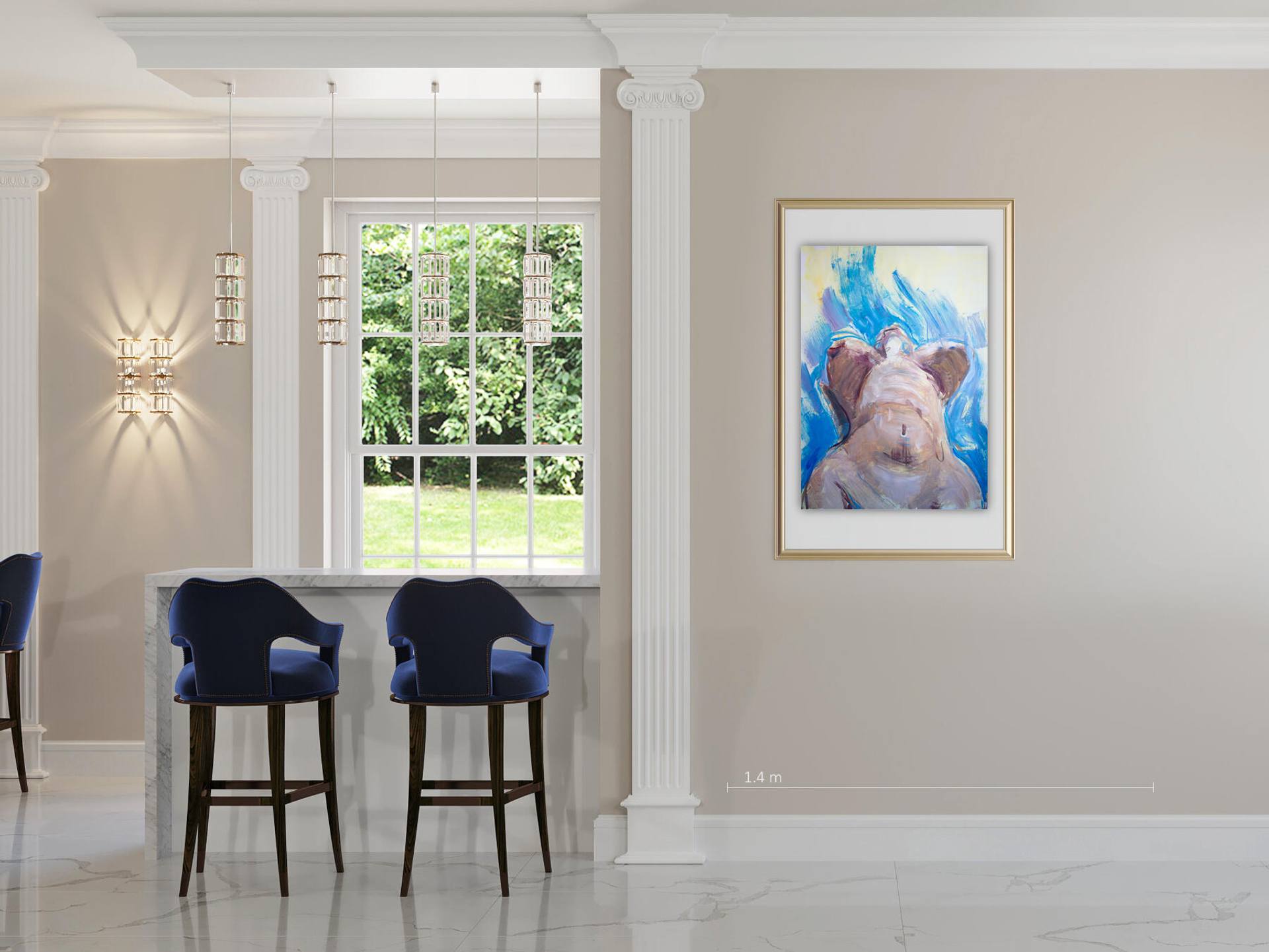 Summertime 1 minimalism/ realism/ figurative art/ wall decor/ interior design FINE ART PRINT