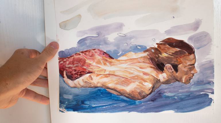 Original Figurative Body Painting by C R Y P T I D