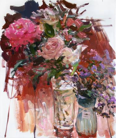 Print of Impressionism Floral Paintings by C R Y P T I D