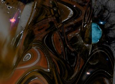 ABSTRACT FLUID SPACE DISTORTION - dark matter science painting thumb