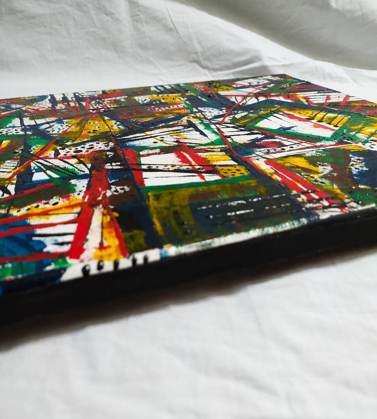 Original Abstract Expressionism Abstract Painting by Saverio Francesco Ferrulli