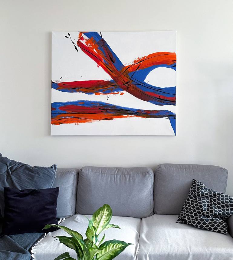 Original Abstract Painting by Saverio Francesco Ferrulli