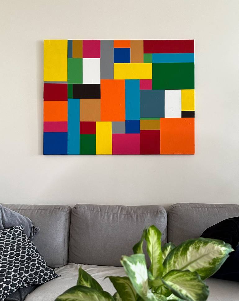 Original Abstract Painting by Saverio Francesco Ferrulli