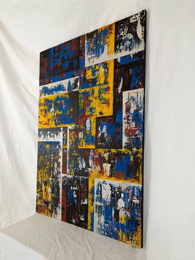 Original Abstract Expressionism Abstract Painting by Saverio Francesco Ferrulli