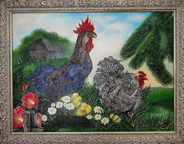 Original Rural life Paintings by Anna Kiptenko