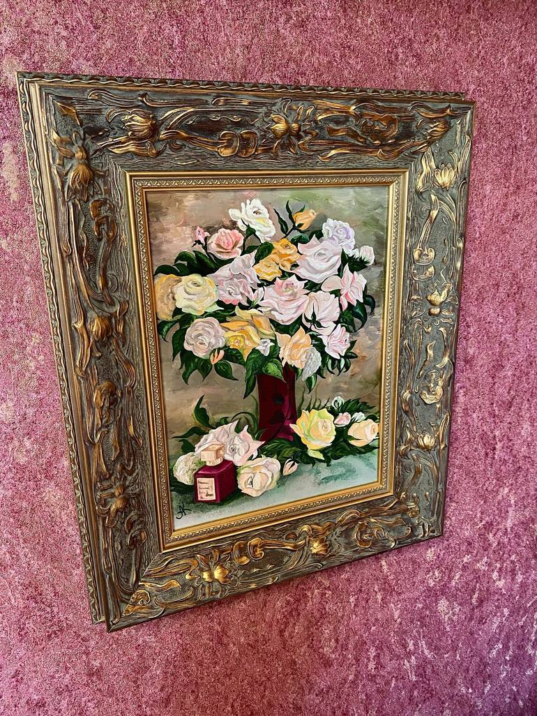 Original Floral Painting by Anna Kiptenko