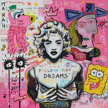 Print of Pop Art Celebrity Paintings by Piriongo - Piergiorgio Leonforte