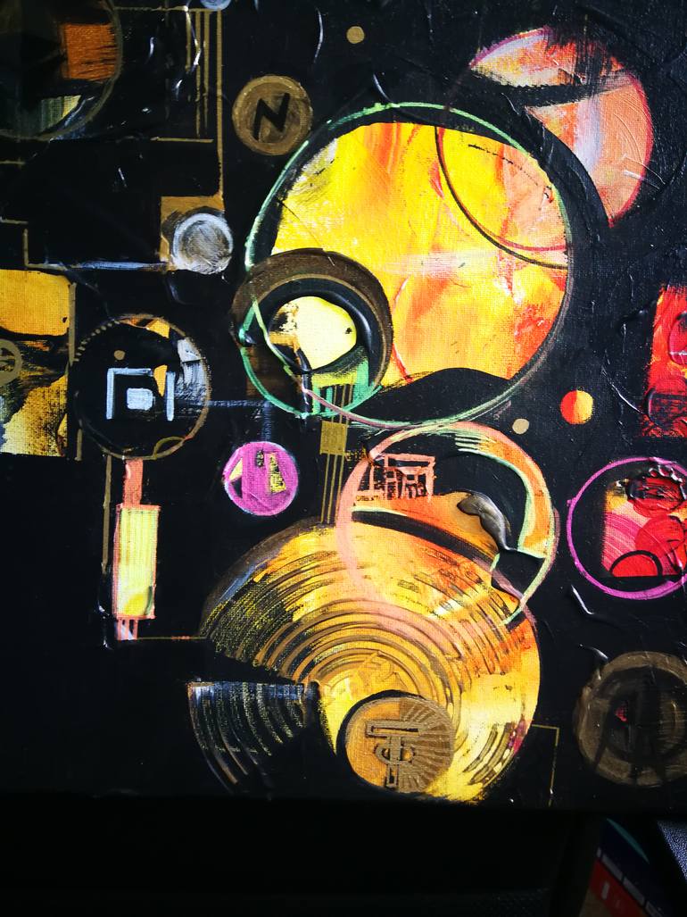 Original Abstract Science/Technology Painting by Taisiya Tuisova