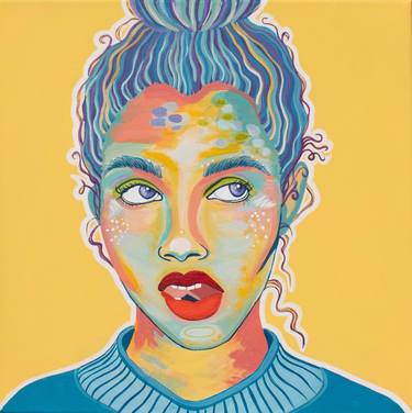 Print of Pop Art Portrait Paintings by Catalina Beres