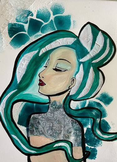 Print of Art Deco Fashion Paintings by Anna Sarao