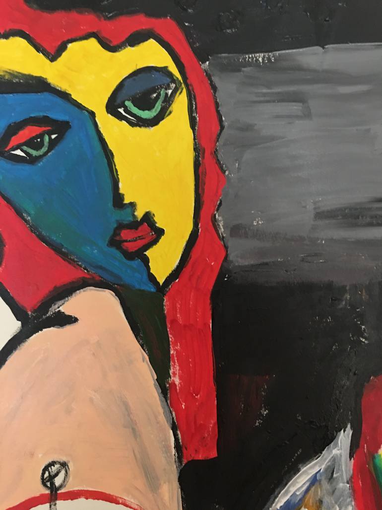 Original Abstract Expressionism Women Painting by Sophia Bèdaton
