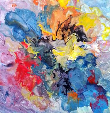 Print of Abstract Expressionism Abstract Paintings by Samuel Kizza
