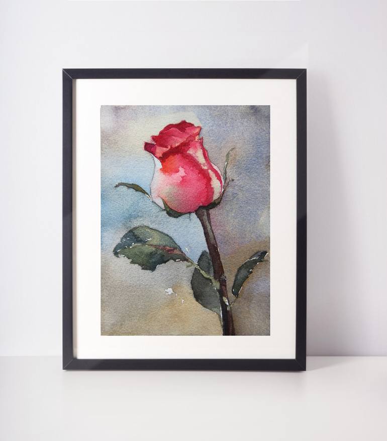 Original Realism Floral Painting by Alina Shangina