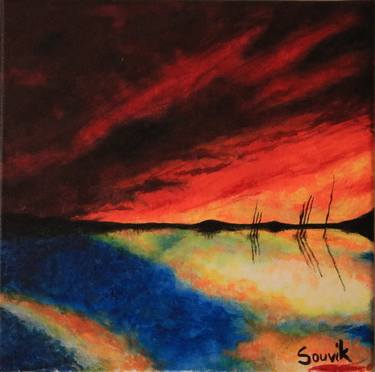 Print of Fine Art Seascape Paintings by Souvik Kundu