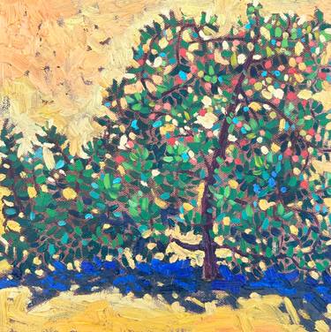 Original Expressionism Nature Painting by Trifon Markov