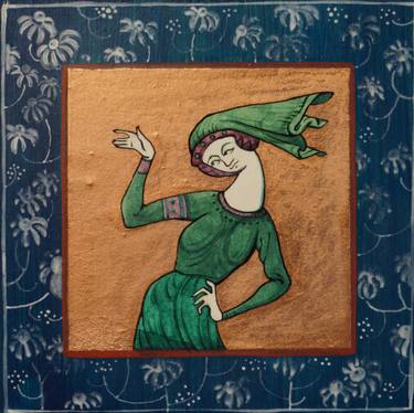 Original Art Nouveau Fantasy Painting by Trifon Markov