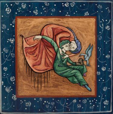 Original Art Nouveau Fantasy Painting by Trifon Markov