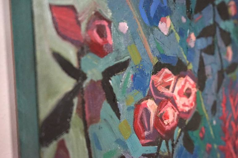Original Art Nouveau Floral Painting by Trifon Markov