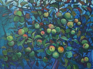 Original Impressionism Garden Paintings by Trifon Markov