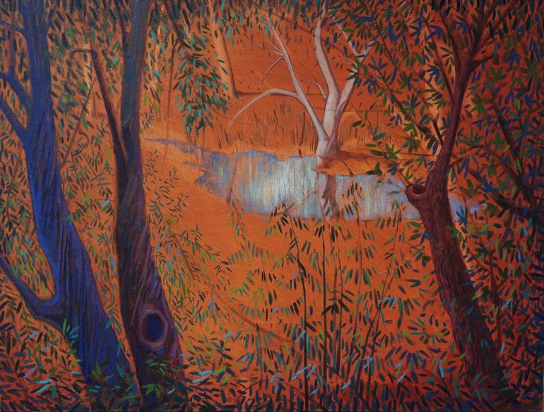 Print of Post-impressionism Landscape Painting by Trifon Markov