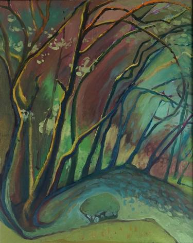 Original Impressionism Tree Paintings by Trifon Markov