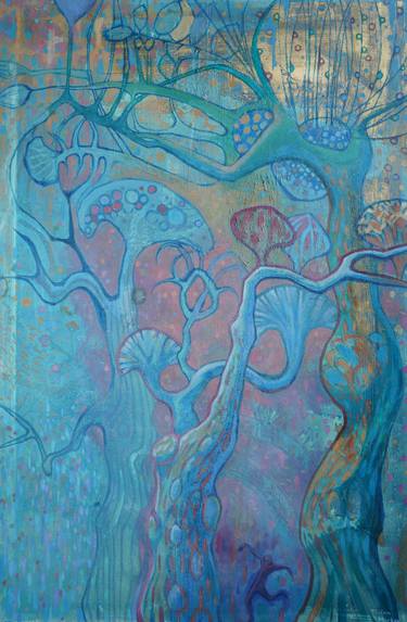 Print of Art Deco Tree Paintings by Trifon Markov