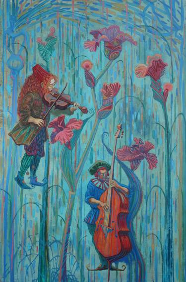 Print of Music Paintings by Trifon Markov