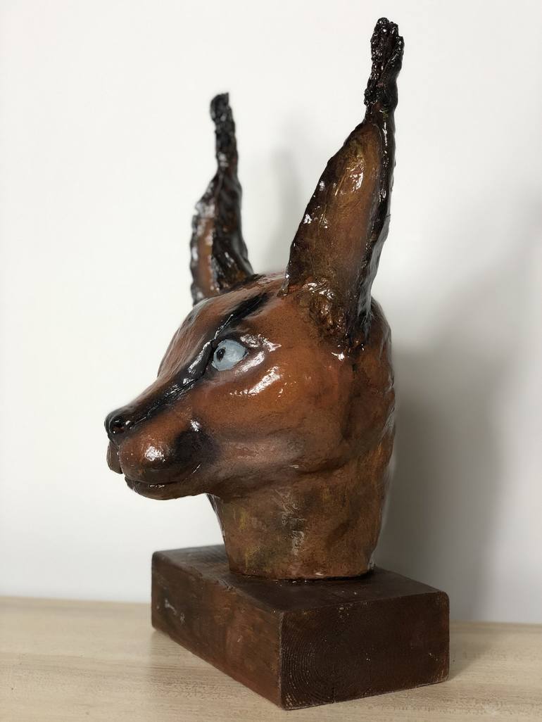 Original Art Deco Animal Sculpture by majdi jerbi