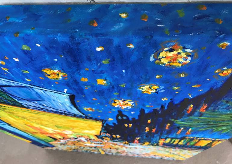 Original Impressionism Outer Space Painting by John Rafalski