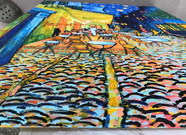 Original Impressionism Outer Space Painting by John Rafalski