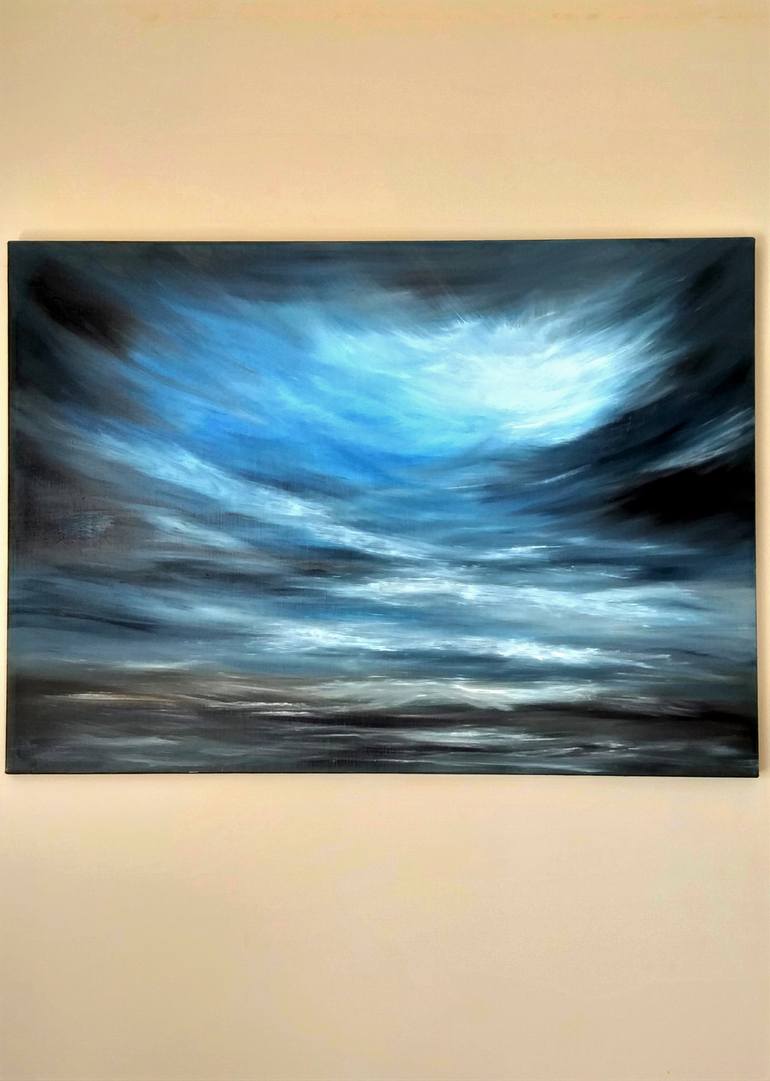 Original Abstract Expressionism Seascape Painting by Áilen Tarlev
