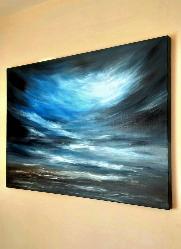 Original Abstract Expressionism Seascape Painting by Áilen Tarlev