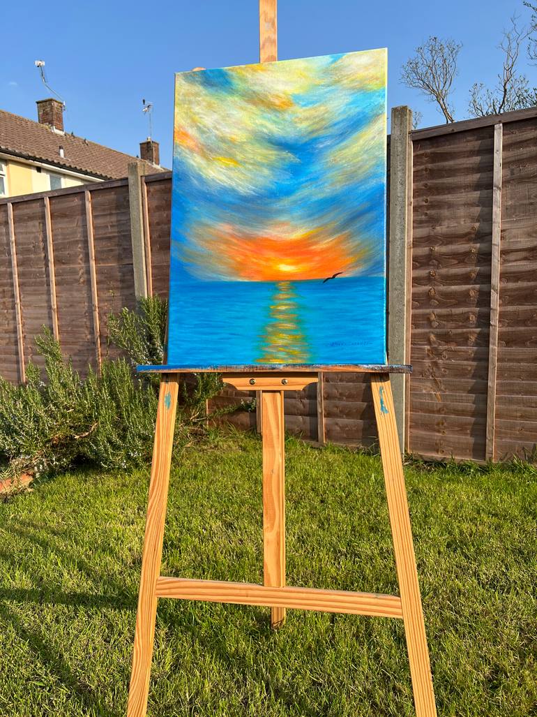 Original Impressionism Seascape Painting by Áilen Tarlev