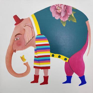 Original Pop Art Animal Paintings by hyeri cho