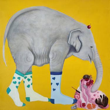 Print of Pop Art Animal Paintings by hyeri cho