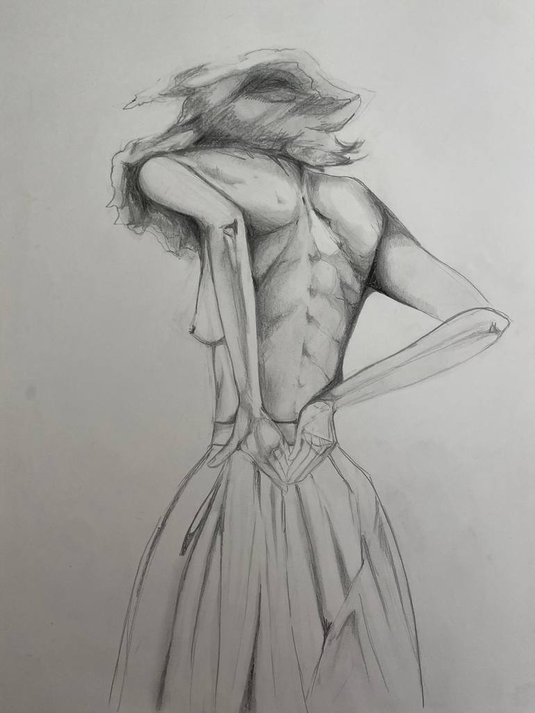 Original Realism Women Drawing by Soledad Lawrence