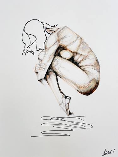 Print of Abstract Body Drawings by Soledad Lawrence