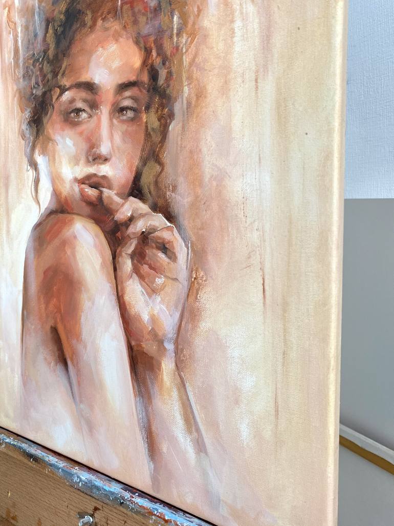 Original Expressionism Women Painting by Valentina Shatokhina