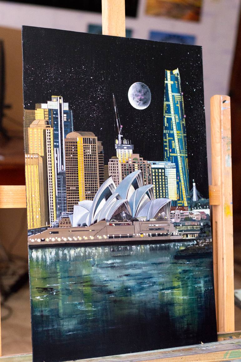 Original Impressionism Architecture Painting by Tetiana Tiplova