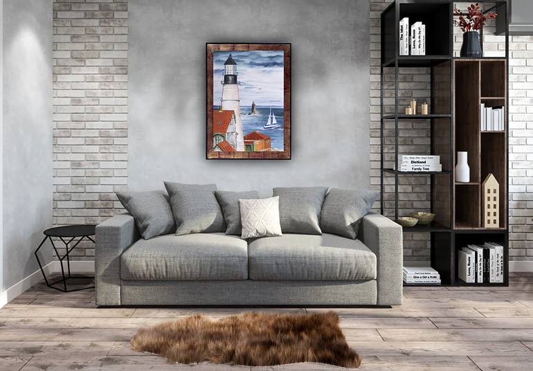 Original Abstract Beach Painting by Tetiana Tiplova