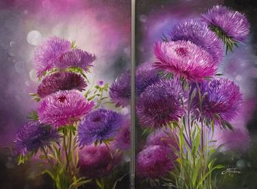 Original Floral Paintings by Tetiana Tiplova