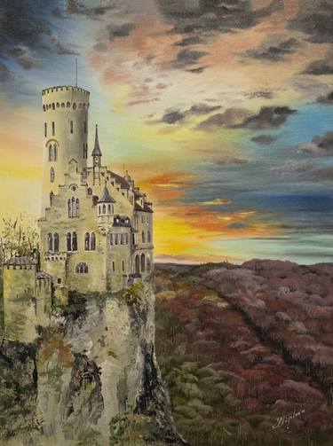 "LICHTENSTEIN. VADUZ". Castle.landscape. thumb