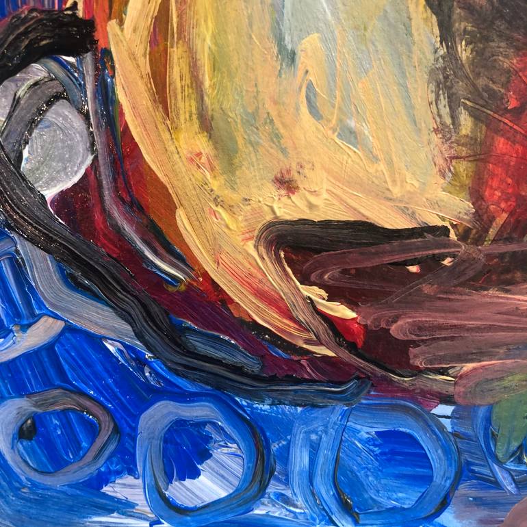 Original Abstract Expressionism Animal Painting by Ketzia Schoneberg