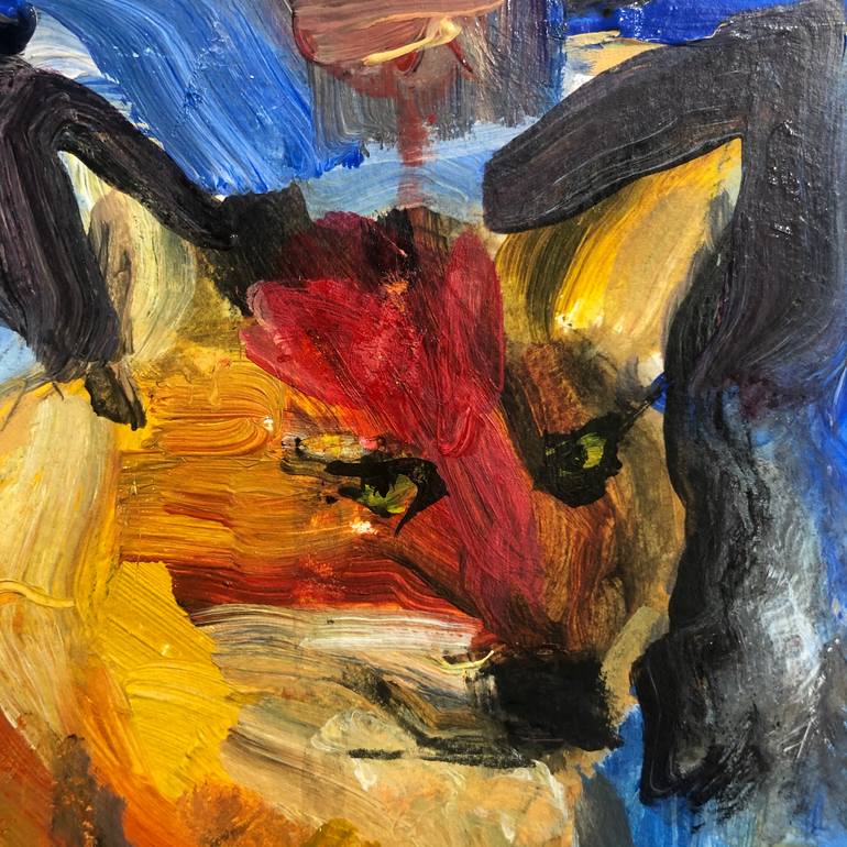 Original Abstract Expressionism Animal Painting by Ketzia Schoneberg