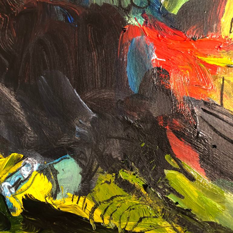 Original Abstract Expressionism Animal Painting by Ketzia Schoneberg