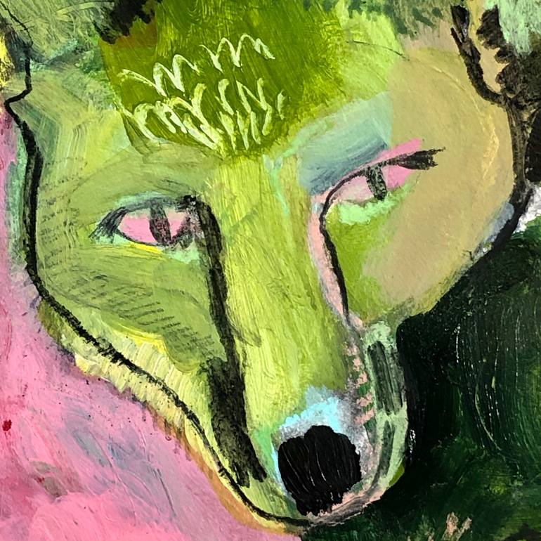 Original Abstract Expressionism Animal Painting by Ketzia Schoneberg